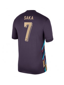 Engleska Bukayo Saka #7 Gostujuci Dres EP 2024 Kratak Rukavima Engleska Bukayo Saka #7 Gostujuci Dres EP 2024 Kratak Rukavima